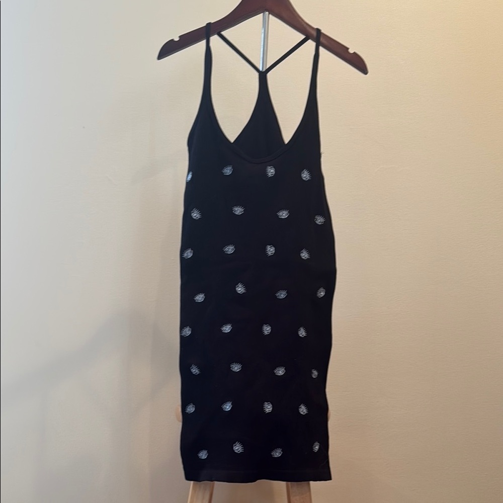 NWOT Forever 21 Black Bodycon Racerback Dress